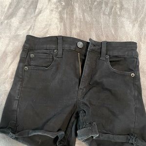 Size 2 black high waisted American eagle jean shorts